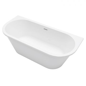 Ванна акриловая Azario ELCON 1800x750x580 пристенная, в комплекте с сифоном и металлической рамой (ELC18075)