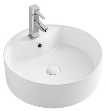 Раковина накладная Azario 460х460х170 круглая белый (AZ-3018)