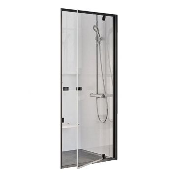 Душевая дверь Ravak Pivot PDOP1-90 распашная, стекло Transparent, профиль Черный  (03G70300Z1)