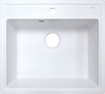 Кухонная мойка AZARIO Litos 570x505x200 искусственный мрамор, цвет Белый (CS00078321)