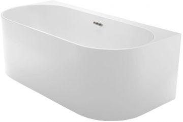 Ванна акриловая Azario BRADFORD 1700х800х580 пристенная, в комплекте с сифоном и металлической рамой (BRA17080)
