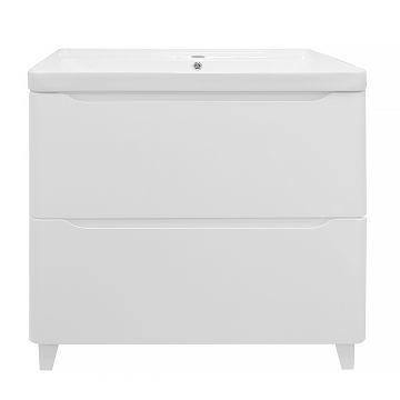 Комплект Тумба Azario LOTOS 80/2 Н 820х475х835 напольная с раковиной Monte 80 (CS00081987)