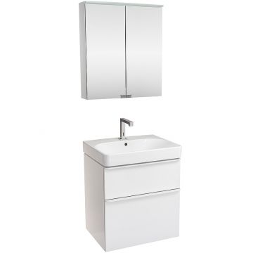 Комплект мебели для ванной Geberit Smyle Square 60  подвесной Белый глянец (529.352.00.6)