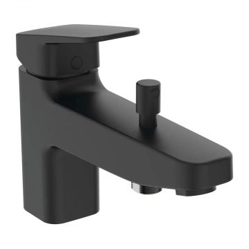 Смеситель для ванны Ideal Standard CERAPLAN набортный, черный матовый (BD257XG)