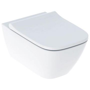Унитаз подвесной Geberit Smyle Square Rimfree безободковый, с сиденьем микролифт (500.683.00.2)