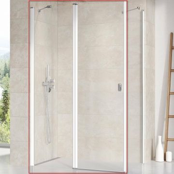 Душевая дверь Ravak Chrome CRV2-120 распашная, стекло Transparent, профиль Белый (1QVG0100Z1)