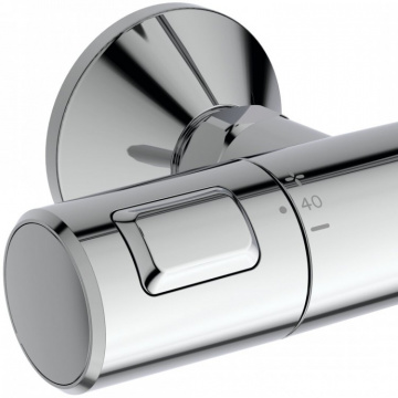 Душевая система Ideal Standard Ceratherm T25+ термостатическая, верхний душ, хром (A7210AA)