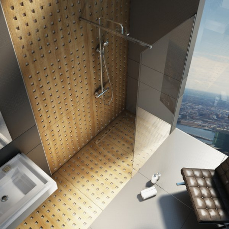 Душевой уголок Ravak ST Walk-In Wall 1100x2000 блестящий + транспарент