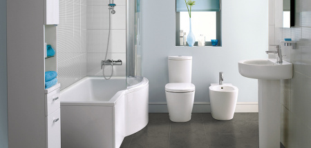 Биде напольное Ideal Standard CONNECT, с крепежом, 1 отверстие под смеситель (E799501)