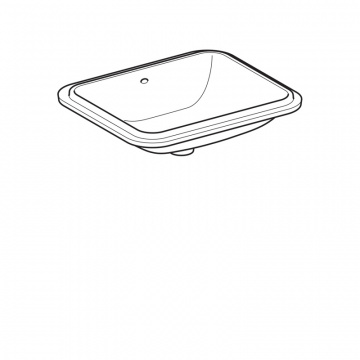 Раковина Geberit VariForm, 50х40 см, белая (500.764.01.2)