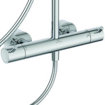 Душевая система Ideal Standard CERATHERM T125 с термостатическим смесителем, хром (A7589AA)