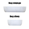 Раковина-чаша Azario 610x410x145 накладная, овальная, светлый мрамор (AZ-2143-P-M831)