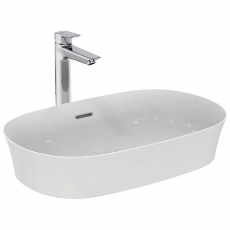 Раковина-чаша Ideal Standard Ipalyss 60 см накладная, с переливом, белый (E139701)