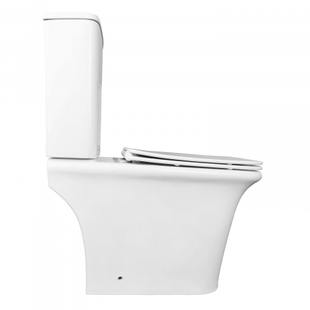Унитаз-компакт Azario AVERO 660x360х820 напольный, безободковый с бачком и сиденьем микролифт (AZ-3121)