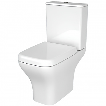 9843B003-7201 Напольный безободковый унитаз VitrA Polar, двурежимный механизм смыва 3/6 л, дюропластовое сиденье микролифт
