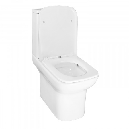 Унитаз-компакт Azario Alba 620х405х805 напольный, безободковый, с сиденьем микролифт (AZ-8323)