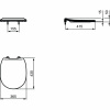 Унитаз подвесной Ideal Standard Connect безободковый, с сиденьем Микролифт, белый (W941103)