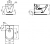 Биде подвесное Ideal Standard TONIC II, с крепежом для полностью скрытого монтажа (K523601)