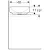 Раковина Geberit VariForm 55х40 см, белая (500.779.01.2)