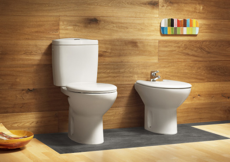 Низ к унитазу Roca Victoria, косой выпуск, белый  (7.3423.9.U00.0)