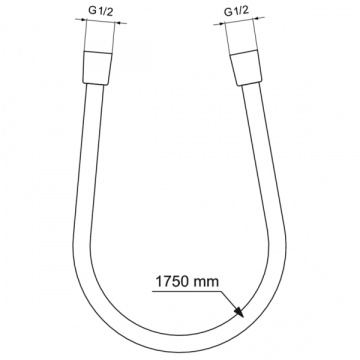Шланг для душа Ideal Standard IDEALRAIN 1700 мм, шлифованное золото (BE175A2)