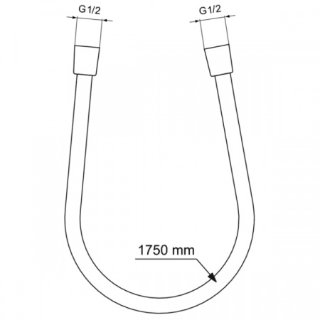 Шланг для душа Ideal Standard IDEALRAIN 1700 мм, шлифованное золото (BE175A2)