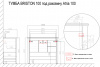 Комплект Тумба Azario BRISTON 100 с раковиной Atria 100