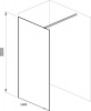 Душевая перегородка Ravak Walk-In Wall 140 профиль Черный стекло Transparent (GW9WM0300Z1)