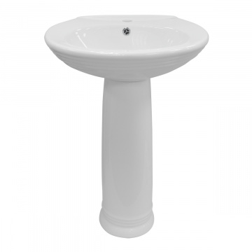 Раковина с пьедесталом AZARIO BENTY 570х440х820 мм (AZ-337P)