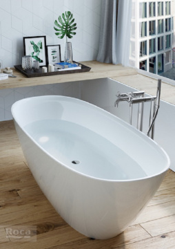 Ванна Stonex® Roca ARIANA 1650х750х570, отдельностоящая, белая