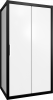 Душевой уголок STWORKI Эстерсунд 120x90 см профиль черный матовый, стекло матовое