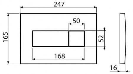 Инсталляция Alcadrain AM101/1120-4:1 RU для унитаза с белой клавишей смыва M570 (AM101/1120-4:1 RU M570-0001)