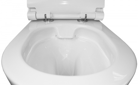 Унитаз подвесной Azario Geno 490х360х360 безободковый, с ультратонким сиденьем микроклифт (AZ2196D)