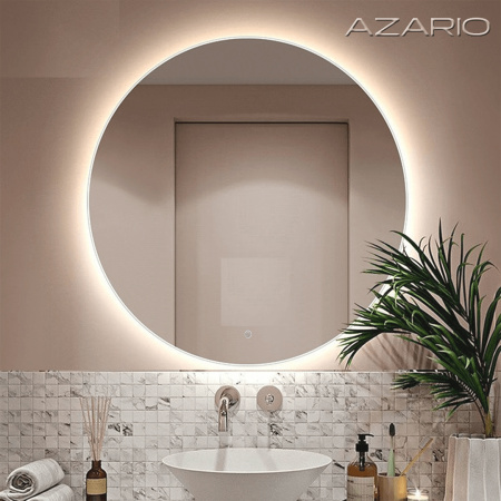 Зеркало AZARIO Alone Cerchio 800х800 влагостойкое с подсветкой, сенсорный выключатель с функцией диммера (CS00079362)