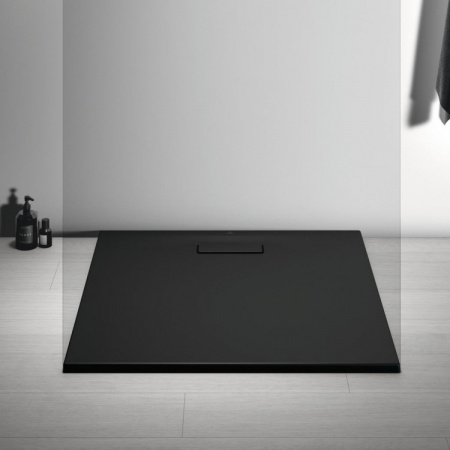 Душевой поддон Ideal Standard ULTRAFLAT NEW 900x900x25 ультратонкий, акриловый квадратный, черный (T4467V3)
