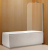 Шторка для ванны Azario MERRIT 800х1400 прозрачное стекло 6 мм, покрытие EASY CLEAN, цвет профиля серебро (AZ-NF6310 800)