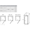 Душевая дверь Ravak Pivot PDOP1-80 распашная, стекло Transparent, профиль Черный (03G40300Z1)