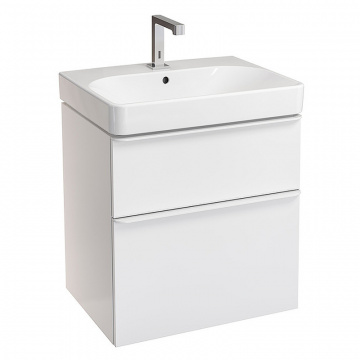 Комплект мебели для ванной Geberit Smyle Square 60  подвесной Белый глянец (529.352.00.6)
