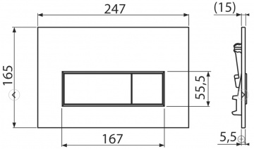 Комплект Унитаз подвесной DIWO Сочи 7508N003-0079 безободковая + Крышка Yakut 0344 с микролифтом + Инсталляция AlcaPlast AM101/1120-4:1 RU M570-0001 кнопка смыва белая