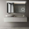 Зеркало AZARIO Grace 1000х700 с подсветкой, сенсорный выключатель с функцией диммера, увеличительное зеркало (AZ-Z-027CS)
