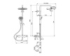 Душевая система Ideal Standard IdealRain Eco SL B2266AA с настенным смесителем Connect
