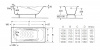 Ванна чугунная Roca MALIBU 150х75, противоскользящее покрытие, с отверстиями для ручек