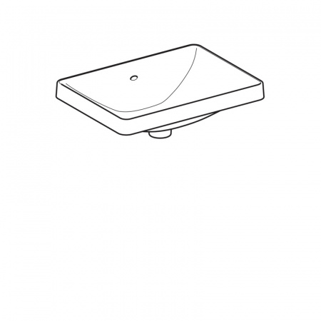 Раковина Geberit VariForm, 55х40 см, белая (500.736.01.2)
