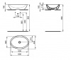 Раковина - чаша Ideal Standard STRADA 60x42 см., белая (K078401)