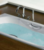Ванна чугунная Roca MALIBU 150х75, противоскользящее покрытие, с отверстиями для ручек