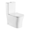 Унитаз-компакт Azario ANTEO SQUARE 385х630х820 напольный, безободковый, с быстросъемным сиденьем микролифт (AZ-1218A)
