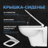 Комплект Унитаз подвесной DIWO Сочи 7508N003-0079 безободковая + Крышка Yakut 0344 с микролифтом + Инсталляция + Кнопка 7321 хром матовый