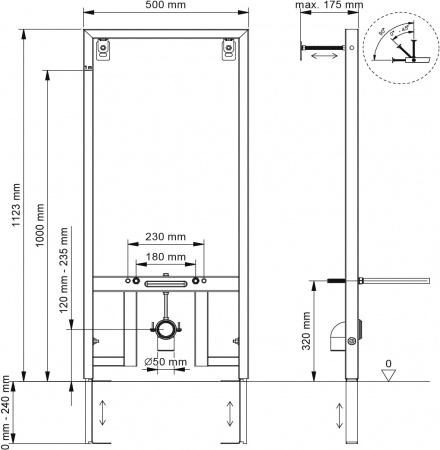 Комплект Биде STWORKI Ноттвиль K3106-2605 + Инсталляция Berges Novum