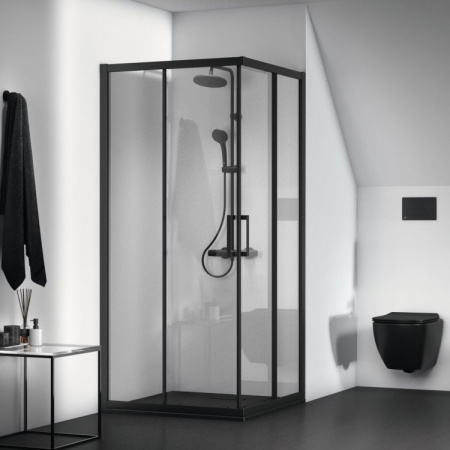 Душевой поддон Ideal Standard ULTRAFLAT NEW 900x900x25 ультратонкий, акриловый квадратный, черный (T4467V3)