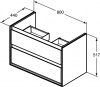 Модуль для раковины Ideal Standard Connect Air, 80*44*51.7 см, белый (E0819B2)